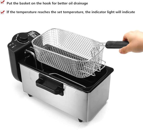 ADH 3Litres Deep Fryer – Stainless Steel