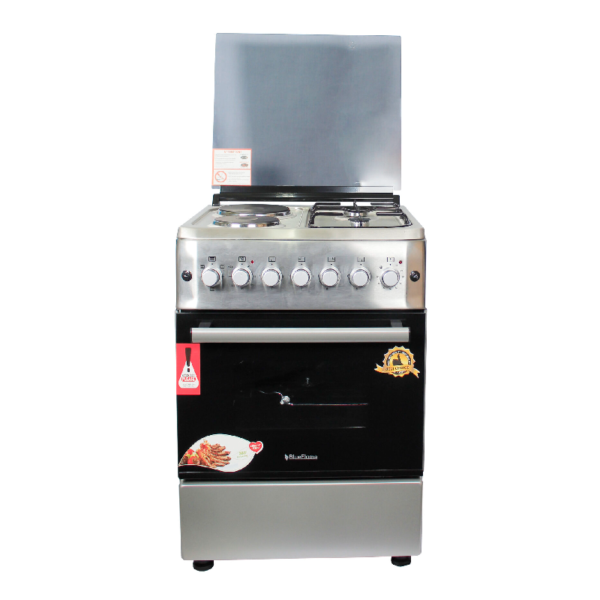 Blue Flame cooker S6022ER – IP 60x60cm 2 gas burners and 2 electric plates with electric oven