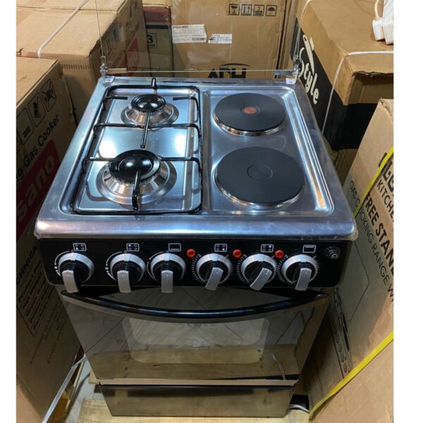 Style 2 Gas + 2 Electric Cooker with Dual Oven (50X50cm) - Image 2