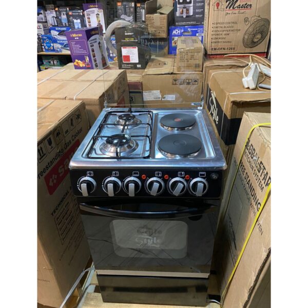 Style 2 Gas + 2 Electric Cooker with Dual Oven (50X50cm) - Image 6