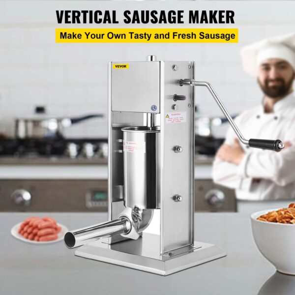 3 Litres Sausage Filler Machine 3L Sausage Stuffer Stainless Steel Sausage Maker For Commercial - SGM2103