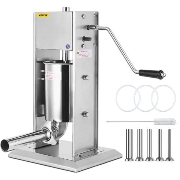 3 Litres Sausage Filler Machine 3L Sausage Stuffer Stainless Steel Sausage Maker For Commercial - SGM2103