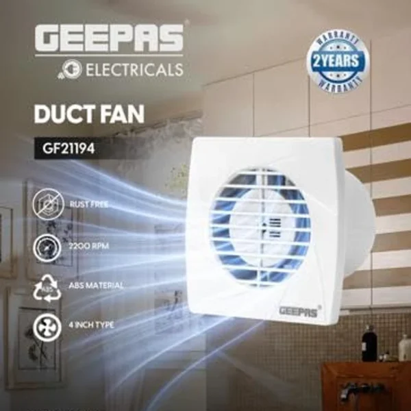 Geepas 4 Duct Fan 13W