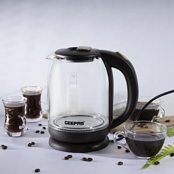 Geepas Electric Glass Kettle 1.8L