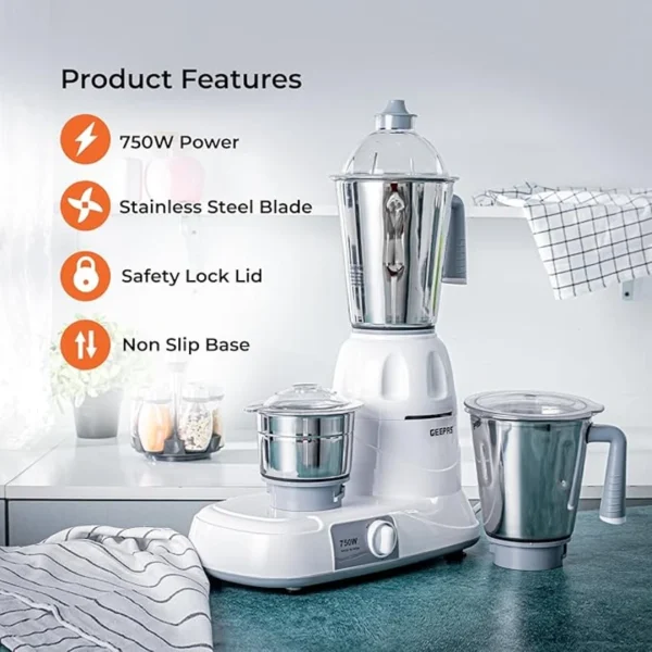 Geepas Mixer Grinder with 3 Jars