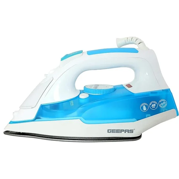 The Geepas GSI17809 Steam Iron combines high power and advanced features to deliver exceptional performance for your ironing tasks