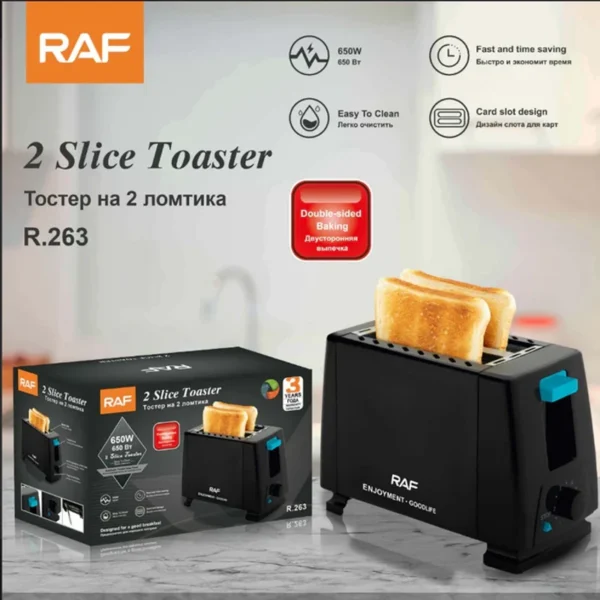 RAF 2 Slice Toaster 650W