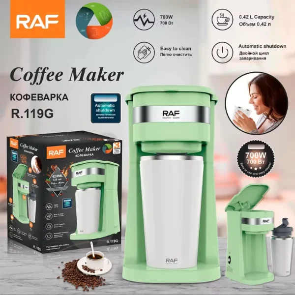 RAF Portable 420ml Smart Coffee Makers Machine