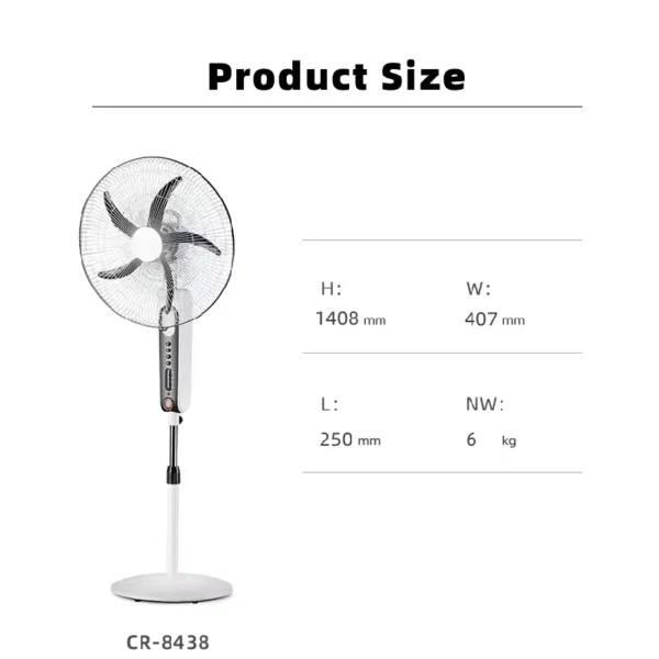 SOLSTAR 16” Standing Fan