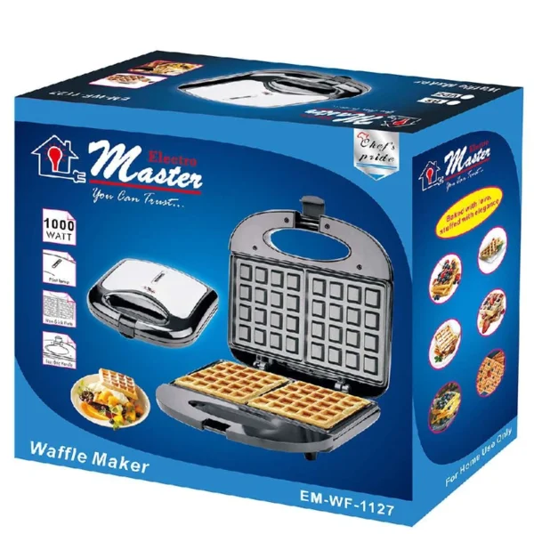 Electro Master 2 Slice 1000W Waffle Maker