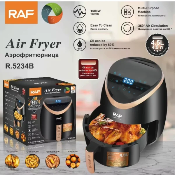 RAF 4.5L Air Fryer Digital 1500W