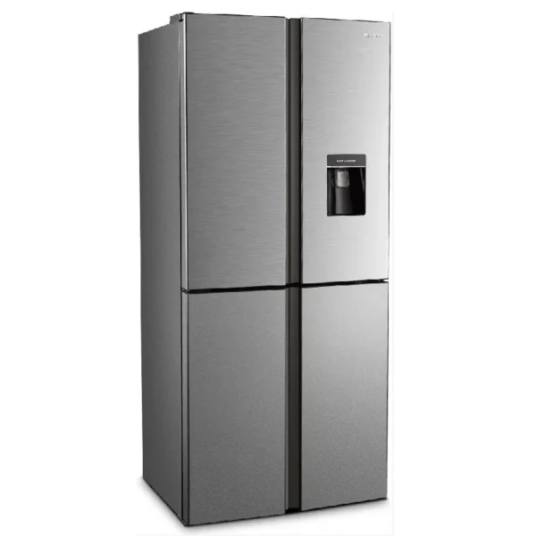 Hisense 610 – Litres Multi- Door Refrigerator RQ-61WC4SB, With Water Dispenser, Total No Frost Fridge – Silver (3YRs WRTY)