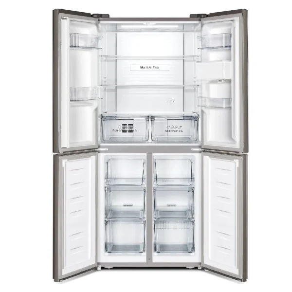 Hisense 610 – Litres Multi- Door Refrigerator RQ-61WC4SB, With Water Dispenser, Total No Frost Fridge – Silver (3YRs WRTY)