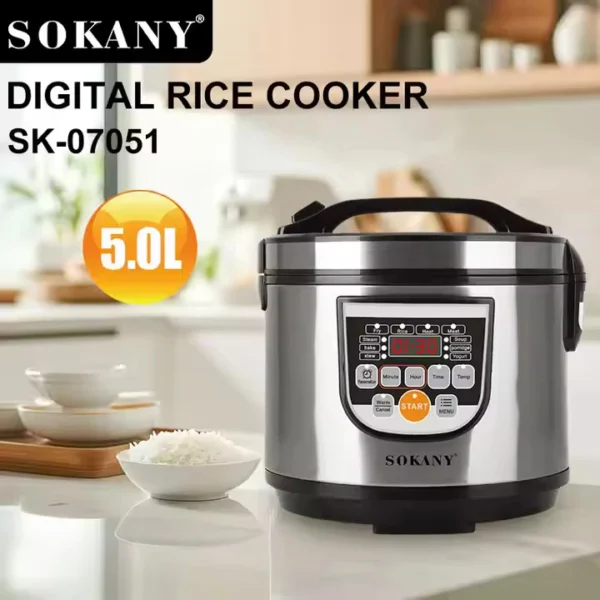 Sokany 5L Digital Rice Cooker l SK-07051