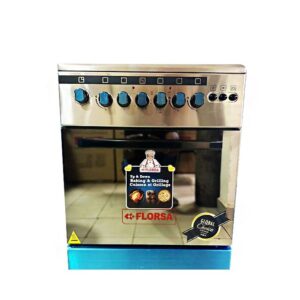 Florsa 3 Gas + 1 electric Plate 60x60cm timer, Electric oven auto ignition